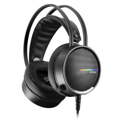 Diadema Vorago Gamer HS-502 Micrófono RGB Conector 3.5mm Color Negro