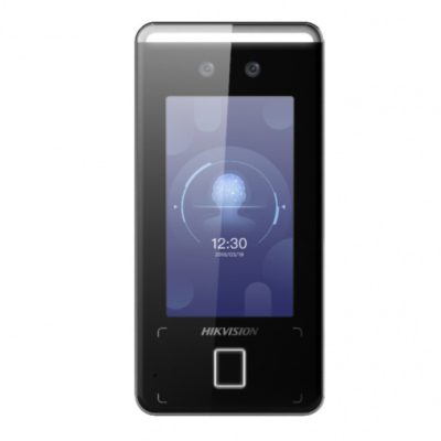 Terminal Min Moe WiFi de Reconocimiento Facial ULTRA RÁPIDO (Exterior IP65) / Hasta 1.5 mts en lectura / Soporta P2P Hik-Connect / 3,000 Usuarios /QR y Videoportero (ambientes de bajo ruido) / HIK-IA