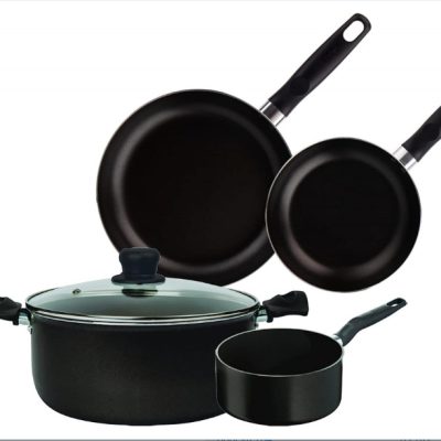 BATERIA 5 PIEZAS COLOR NEGRA  T-FAL