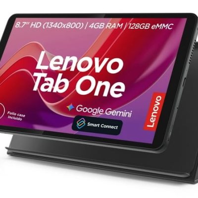 Tablet Lenovo Idea Tabone 8.7 128Gb 4Gb Ram MediaTek Helio G85 con funda