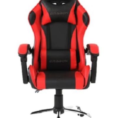 Silla Gamer Ergonómica Modelo Falkor Color Negro-Rojo